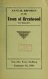ANNUAL REPORTS OF THE. Town of Brentwood. New Hampshire. For the Year Ending. January 31, 1918