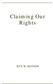 Claiming Our Rights BY E.W. KENYON