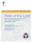 Fear of the Lord More Words of Life for the Church and for the World LCMS Circuit Bible Studies