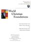 World Christian Foundations