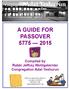 A GUIDE FOR PASSOVER