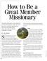 How to Be a Great Member Missionary