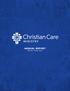 CHRISTIAN CARE MINISTRY ANNUAL REPORT