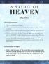 A STUDY OF HEAVEN PART 1