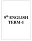 9th ENGLISH TERM-1 3