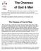 The Oneness of God & Man