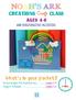 NOAH S ARK. What s in your packet? Lesson pages for teacher use pages 2-4 Project tutorial...pages 5-6. Creations Craft Class