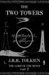 iii THE TWO TOWERS being the second part of THE LORD OF THE RINGS by J.R.R. TOLKIEN