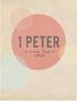 First Peter. A Living Hope in Christ Jennifer Wilkin