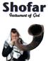 Shofar. Instrument of God