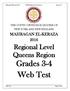 Regional Level Queens Region Grades 3-4 Web Test