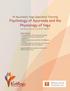 HI Ayurvedic Yoga Specialist Training Psychology of Ayurveda and the Physiology of Yoga