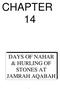 CHAPTER 14 DAYS OF NAHAR & HURLING OF STONES AT JAMRAH AQABAH