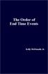 The Order of End Time Events