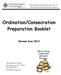 Ordination/Consecration Preparation Booklet