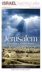 Jerusalem. ISRAELTeaching Letter. The Place God Chose. By Rev. Rebecca J. Brimmer, International President and CEO