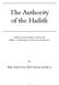 The Authority of the Hadith