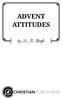 ADVENT ATTITUDES. by M. K. Boyle