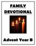 FAMILY DEVOTIONAL Advent Year B