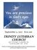Trinity Lutheran Church 2163 Mayhew Lake Rd. NE Sauk Rapids, MN September 3, :00 am