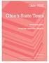 Ohio s State Tests PRACTICE TEST ENGLISH LANGUAGE ARTS II. Student Name