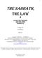 THE SABBATH, The Law & OTHER INFLUENCING AND RELATED SUBJECTS. A Scripture study by Len McMeikan. (Study # 3)