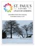 Life and Work of the St. Paul s Community for the week of January 15, 2017