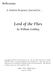 A Student Response Journal for. Lord of the Flies. by William Golding
