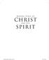 Making Sense of CHRIST AND THE SPIRIT