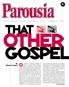 Parousia OTHER GOSPEL THAT. O ne definition in Webster s dictionary for. by Charles Cooper