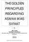 THE GOLDEN PRINCIPLES REGARDING ASMAA WAS SIFAAT