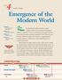 Emergence of the Modern World