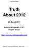 Truth about Truth About March Author and Copyright 2011 Adrian P. Cooper.