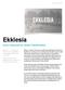 Ekklesia. God s Instrument for Global Transformation