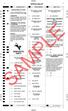 OFFICIAL BALLOT. For Secretary of State. Vote For One JASON KANDER MD RABBI ALAM SAMPLE. For State Treasurer. Vote For One CLINT ZWEIFEL