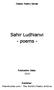 Sahir Ludhianvi - poems -