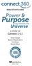 Purpose. connect 360. Power & Universe. God Unveils the. a study of Genesis Vivian Conrad Ronnie & Renate Hood Don Raney Patrick Wilson
