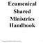 Ecumenical Shared Ministries Handbook