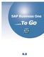 SAP Business One...To Go