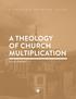 A THEOLOGY OF CHURCH MULTIPLICATION. By Jamin Stinziano