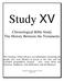 Study XV. Chronological Bible Study The History Between the Testaments