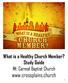 What is a Healthy Church Member? Study Guide Mt. Carmel Baptist Church