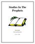 Studies In The Prophets