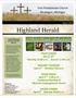 Highland Herald. First Presbyterian Church Muskegon, Michigan. PALM SUNDAY March 29 th Worship 10:00 a.m. Brunch 11:00 a.m.