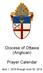Diocese of Ottawa (Anglican) Prayer Calendar