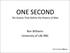 ONE SECOND. Ron Williams University of Life-RBC. Ten Events That Define the History of Man Ron Williams