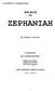 THE BOOK OF ZEPHANIAH FR. TADROS Y. MALATY. Translated by DR. GEORGE BOTROS. English Text revised by Nagui Abd El Sayed Dr.