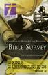 CHRISTIANITY WITHOUT THE RELIGION BIBLE SURVEY. The Un-devotional 2 KINGS 2 CHRONICLES Week 2