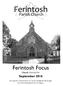 Ferintosh Parish Church Newsletter No. 87 July Ferintosh. Parish Church. Ferintosh Focus. Church Newsletter. September 2016