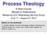 Process Theology. A Short Course Michael A. Soderstrand Wellspring UCC Wednesday Morning Group June 11 August 27, 2014